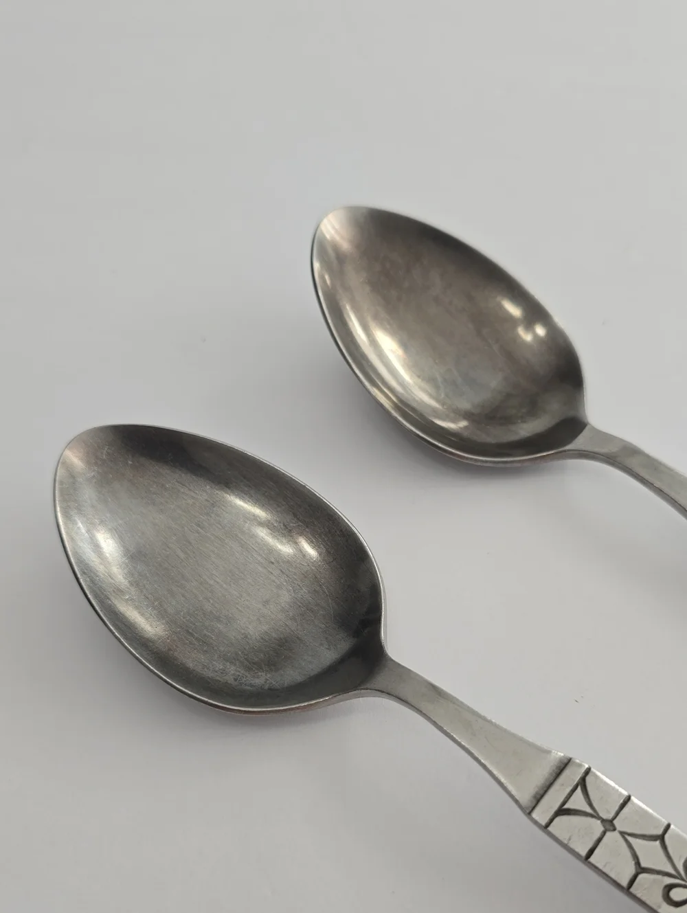 Vintage MCM Oneida Northland Stainless Set Of 2 Impulse Serving Spoons 8